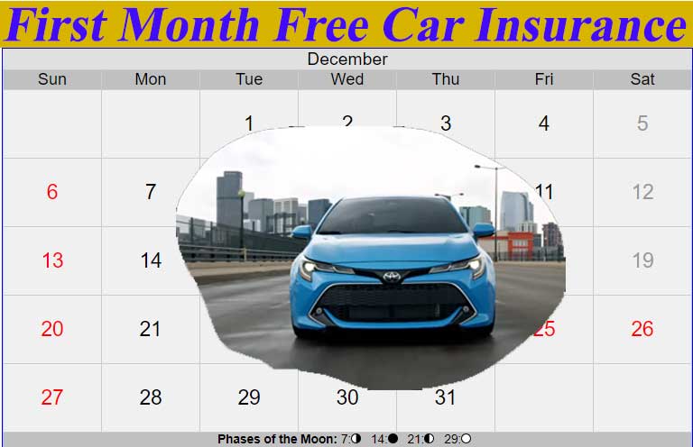 first month free car insurance