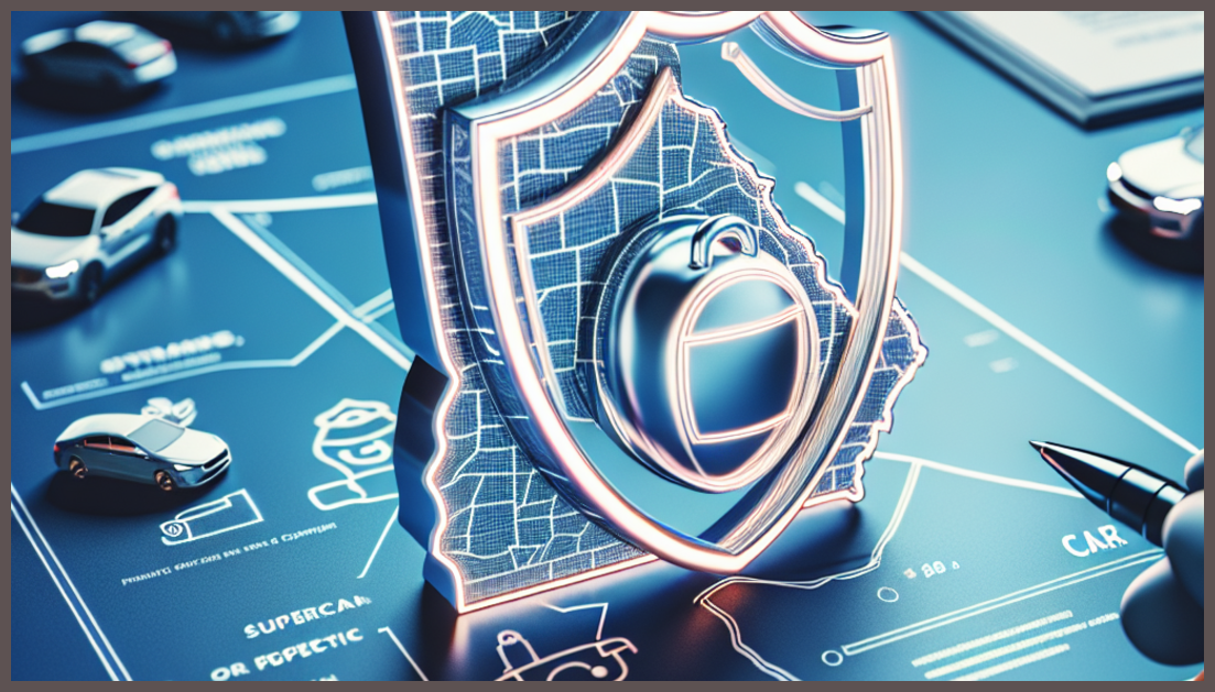 Car insurance symbolizing low down payment options in Georgia.