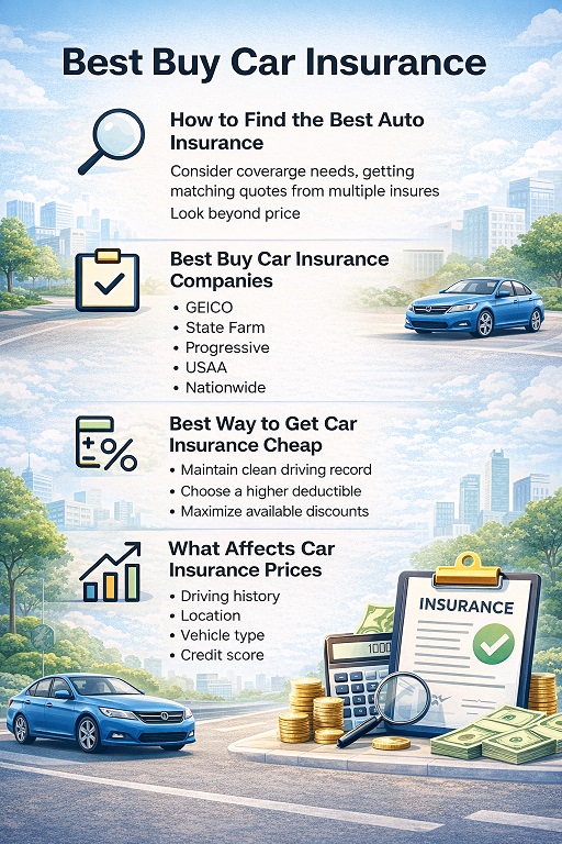 Best Buy Car Insurance Infographic