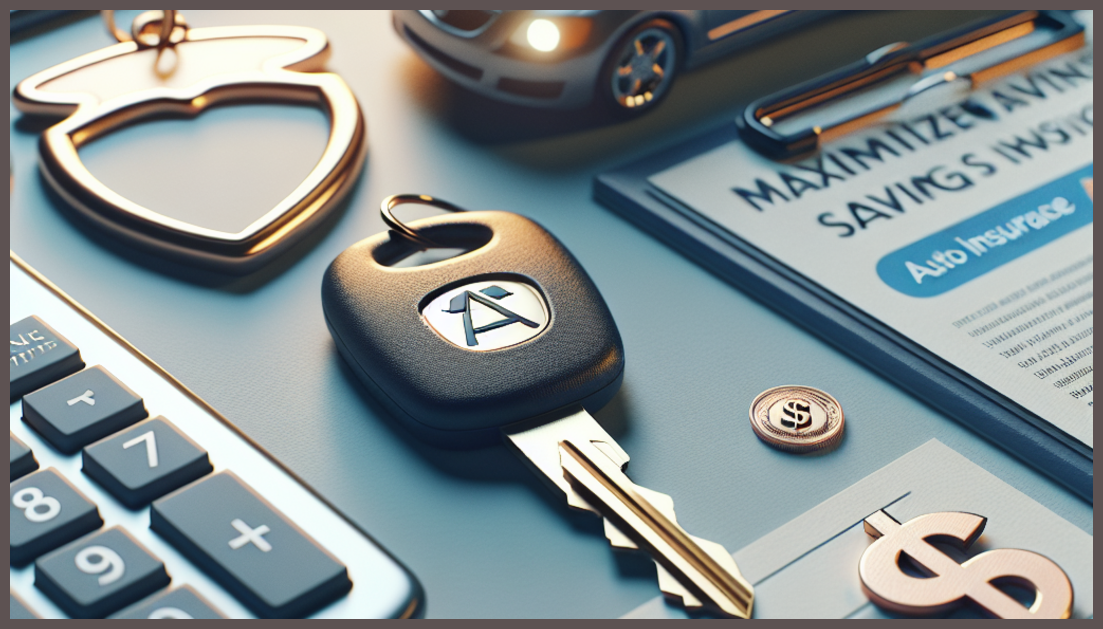 Symbolic representation of auto insurance savings with trust elements.
