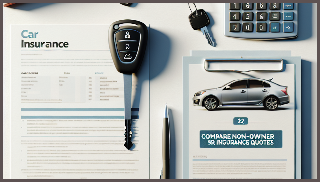 Visual representation of SR-22 insurance comparison tools and symbols.