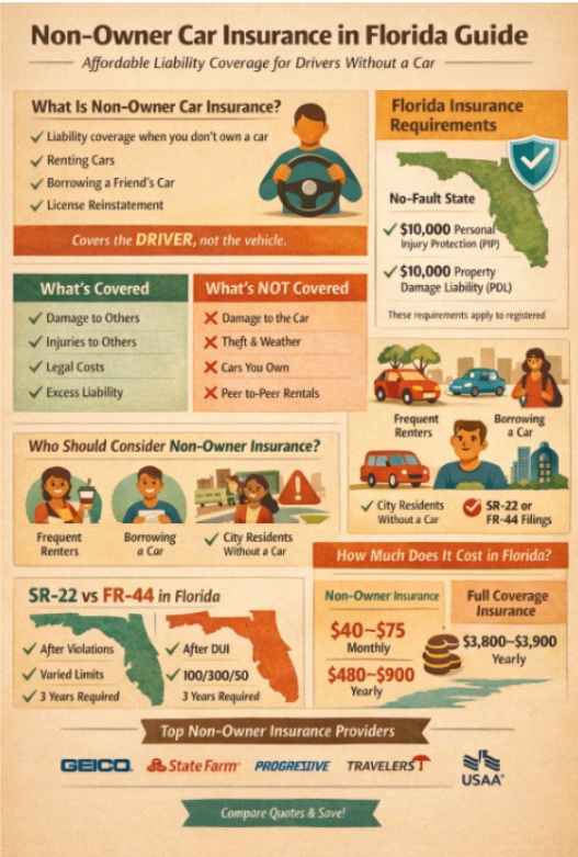 Non-Owner Car Insurance in Florida guide
