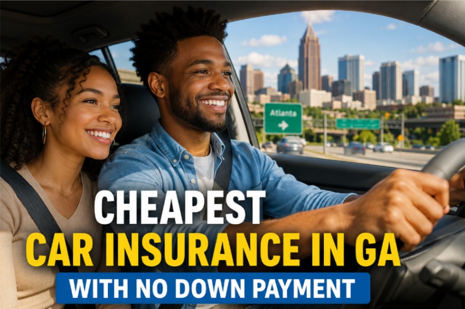 Cheapest car insurance in GA with no down payment for Georgia drivers