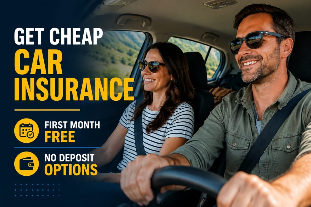 Get car insurance first month free no deposit